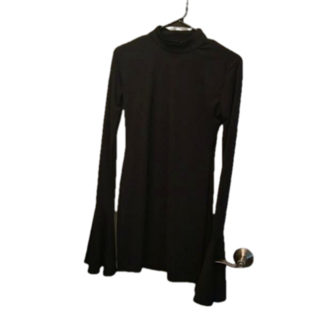 Long sleeve black dress